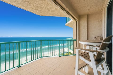 Large balcony with outdoor furniture included