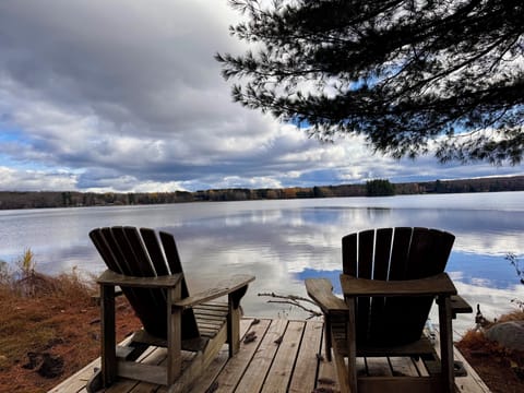 Relax lake side and read a book