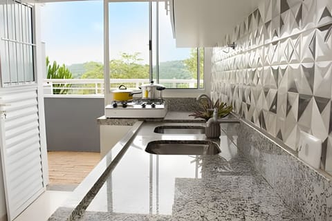 Classic Apartment | Private kitchen | Fridge, microwave, stovetop, cookware/dishes/utensils