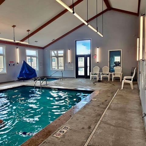 Our heated pool in our complex is a highlight for guests!