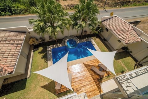 The pool is shared - the building is small with only 6 condos.