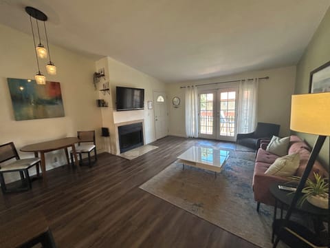 Living room with flat screen TV