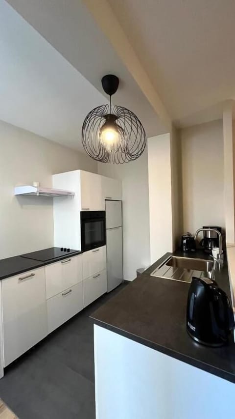 Deluxe Apartment, City View | Private kitchen