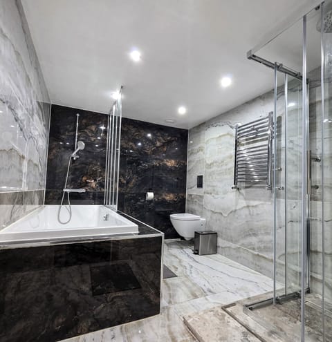 Free toiletries, hair dryer, soap, shampoo