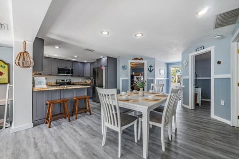 An open dining room designed for connection and comfort.