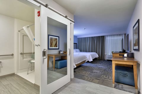 Room, 2 Queen Beds, Accessible, Non Smoking (Roll in Shower) | In-room safe, laptop workspace, iron/ironing board, WiFi (free)