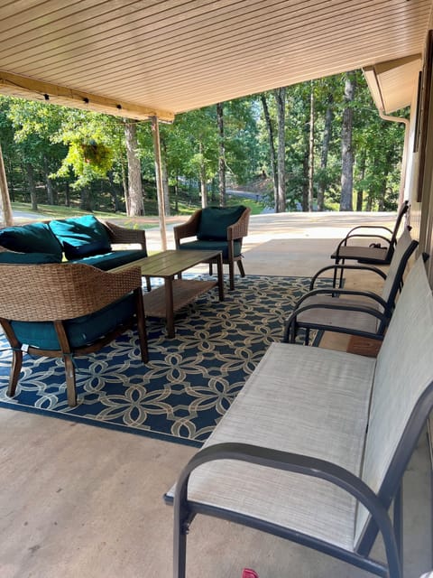 Another view of patio seating.