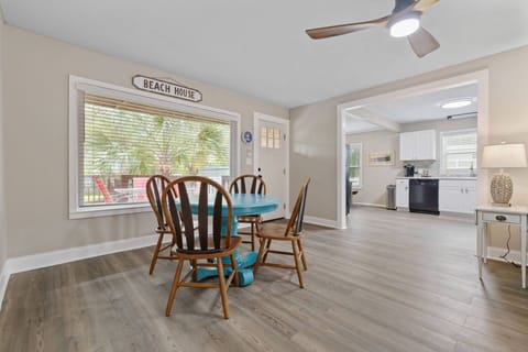 Dining Area into the Living Area and Kitchen