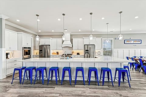 A chef's dream kitchen, fully stocked and loaded.