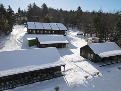 Aerial of lakeside winter 2026