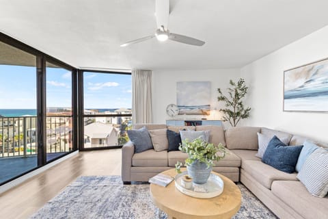 Open Living Room with Gulf Views