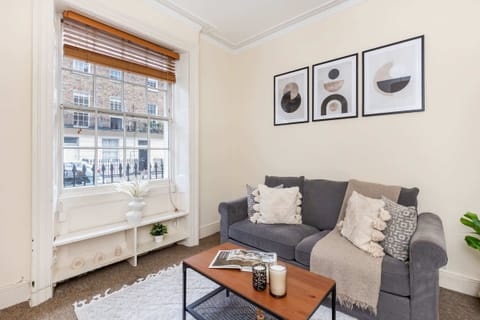 The open-plan living and dining area