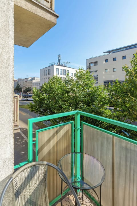Balcony perfect for drinking coffee or tea. 
