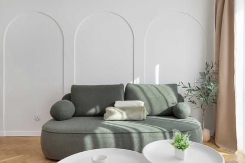 Decorative pillow on the sofa. 