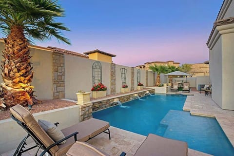 Private pool with loungers for sunny Mesa days