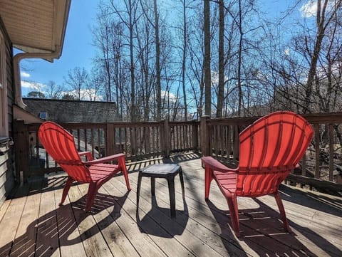 Enjoy the peace and quiet from the deck