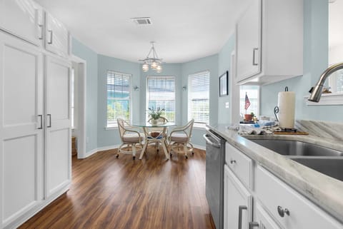 Dining and kitchen area