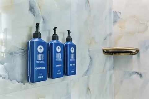 Premium Single Room, 1 King Bed with Sofa bed, Balcony, City View | Bathroom | Shower, hair dryer, towels, soap