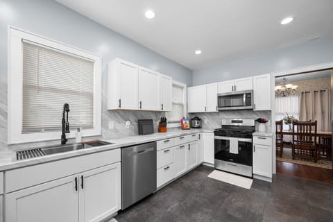 Gas stove and range! Enjoy all new kitchen amenities with plenty of extra cabinet space for your groceries