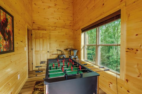 Game room with a view