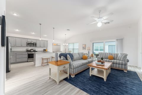 Airy, Open Concept: Living Room, Kitchen and Dining