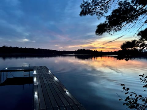 Private dock with sunset views!