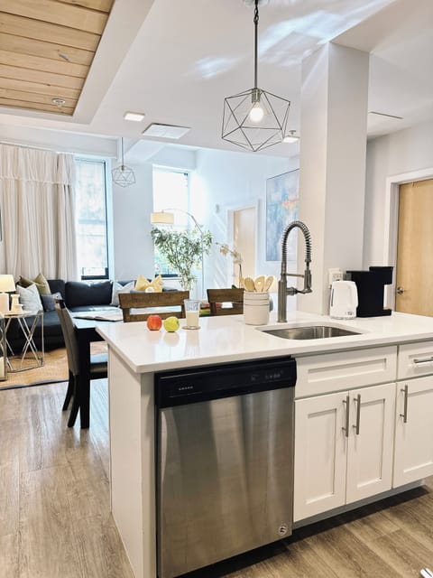 Cozy breakfast island perfect for coffee or conversation.