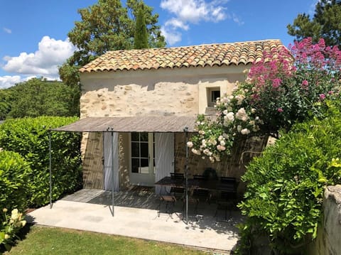 La terrasse privative du gîte