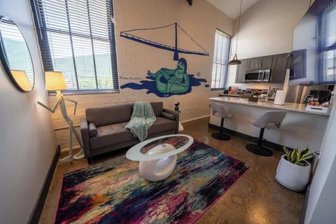 A comfortable and inviting space for relaxation and socializing.