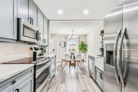 Fully stocked kitchen