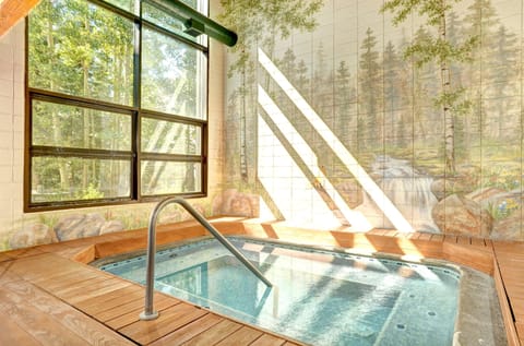 Enjoy the amazing and chic indoor hot tub!