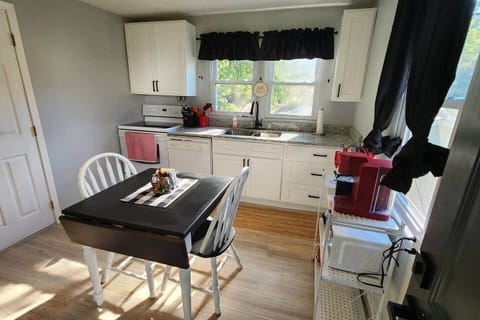 Kitchen and dinnette view from entrance