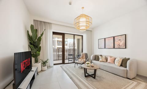 Standard Apartment, City View | Living area | 55-inch Smart TV with digital channels, Netflix, streaming services