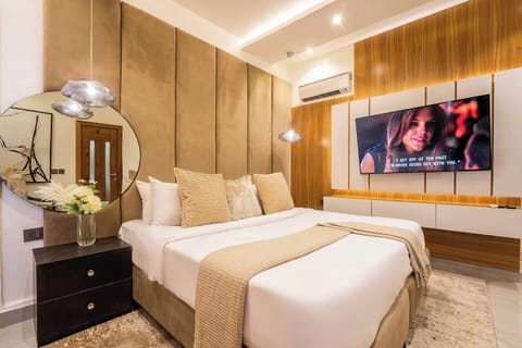 Economy Apartment, Balcony, City View | In-room safe, desk, laptop workspace, blackout drapes