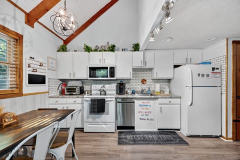 Indoors, Kitchen, Appliance, Refrigerator, Microwave