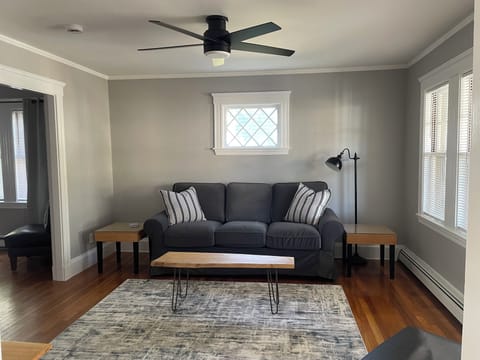 A comfy retreat with a 50" smart TV to stream your favorites.