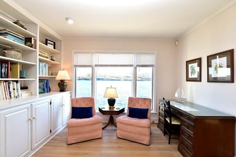 The library with lake view