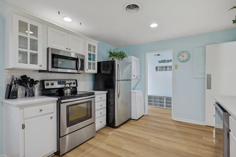 Fully equipped kitchen with modern appliances