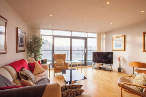 Large, open plan living area with gorgeous views of the Clyde