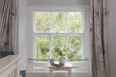 Airy windows in the bedrooms - Trevethen Cottage
