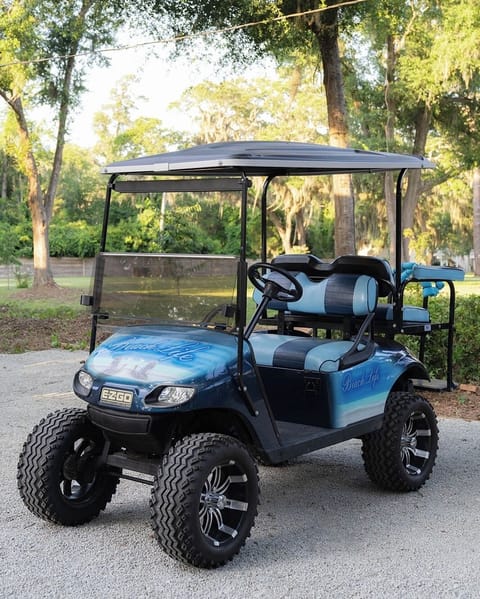 Golf cart is included with your stay