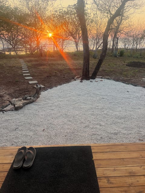 Sunsets and wave watching from the terrace. 