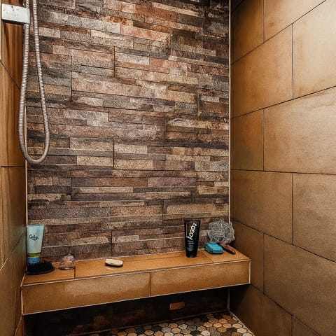 Soap, shampoo, toilet paper