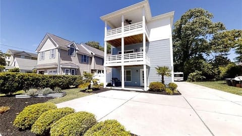 Front of House with two dedicated parking spots