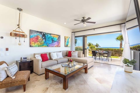 Apartment, Multiple Beds, Patio, Ocean View (Alegranza 101) | Living area | 42-inch flat-screen TV with digital channels