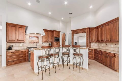 Modern kitchen with appliances for every meal.