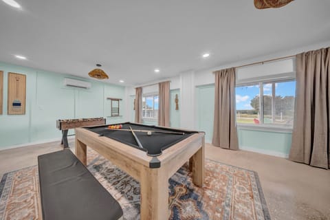 Epic playtime! Pool, ping-pong, foosball, arcade & board games—fun for all ages and 90’s nostalgia included
