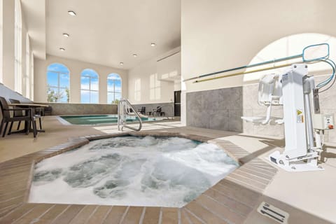 Indoor pool, open 8:00 AM to 11:00 PM, sun loungers