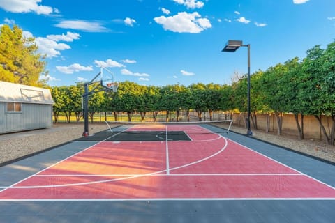 Enjoy basketball and pickleball on your own private court surrounded by lush trees and sunshine.

