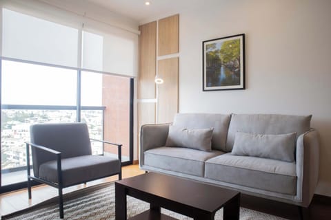 Bright room with large windows